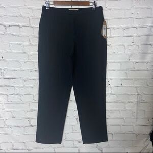NWT Ports 1961 High Rise Cropped Wool Black Trousers Size 6